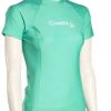 Apparel * | Latest O'Neill Women'S Basic Skins Ss Rash Guard Seaglass