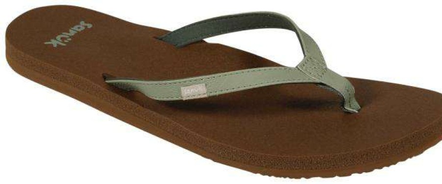 Footwear * | Cut Price Sanuk Yoga Joy Sandal Desert Sage