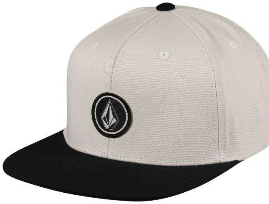 Apparel * | Crazy Deals Volcom Quarter Twill Snapback Hat Whitecap Grey