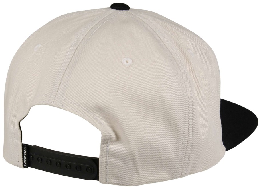 Apparel * | Crazy Deals Volcom Quarter Twill Snapback Hat Whitecap Grey