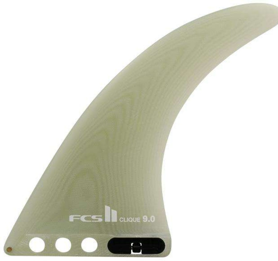 Equipment * | Promotion Fcs Ii Clique 9 Pg Longboard Fin Clear