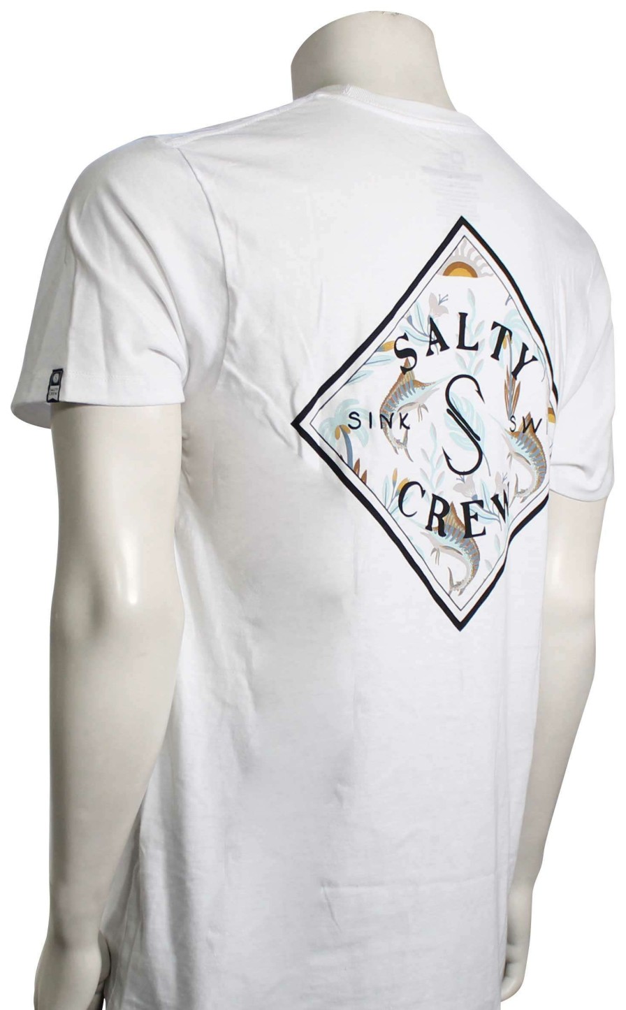 Apparel * | Less Expensive Salty Crew Tippet Tackle Premium T-Shirt White