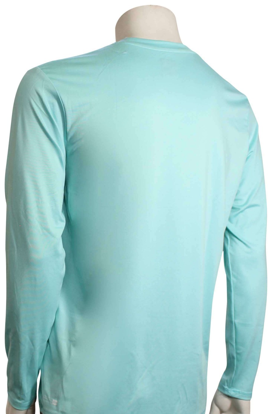 Apparel * | Latest Quiksilver Solid Streak Ls Surf Shirt Angel Blue