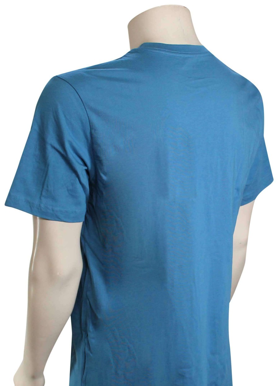 Apparel * | Crazy Deals Rvca Halfway T-Shirt French Blue