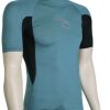 Apparel * | Cut Price Rip Curl Wave Ss Rash Guard Blue Marle