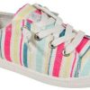 Footwear * | Latest Roxy Girl'S Bayshore Shoe Pink Stripe