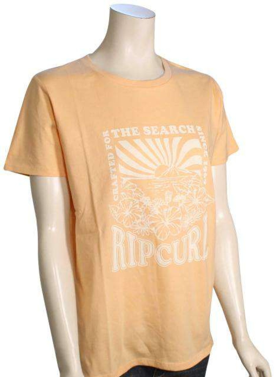 Apparel * | Limited Edition Rip Curl Tropical Sunset Women'S T-Shirt Blush