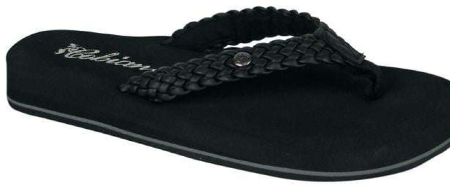 Footwear * | Best Choice Cobian Braided Bounce Sandal Black