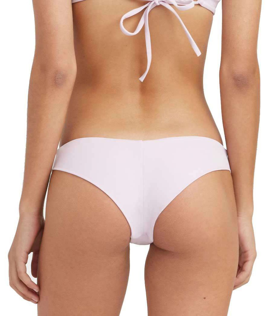 Apparel * | Excellent Rvca Solid Cheeky Bikini Bottom Orchid