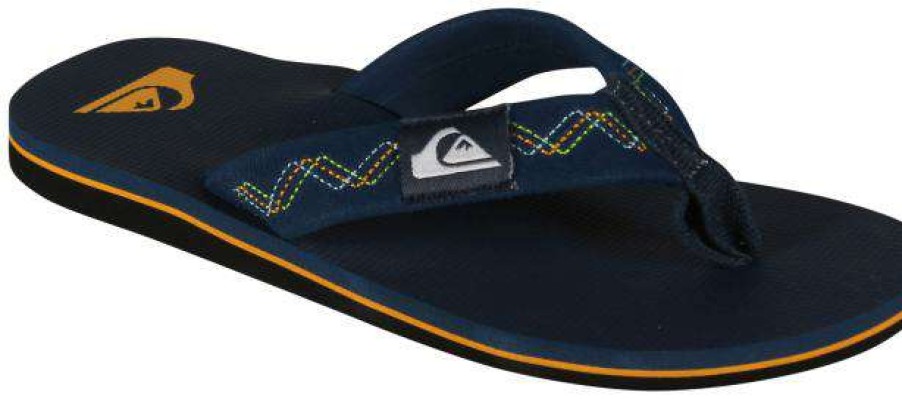 Footwear * | Classical Quiksilver Boy'S Molokai Stitchy Sandal Navy Blazer