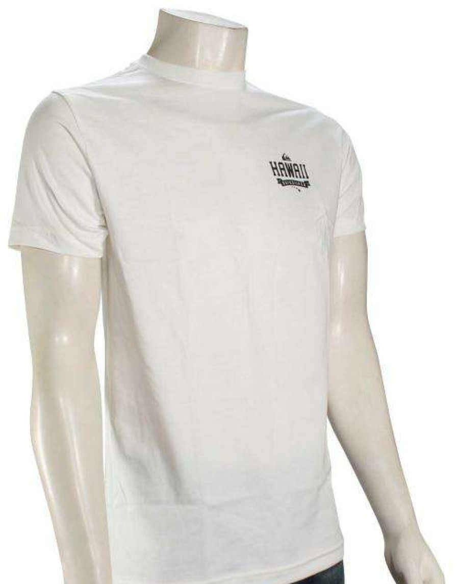 Apparel * | Limited Edition Quiksilver Hawaii Classic Ride T-Shirt White