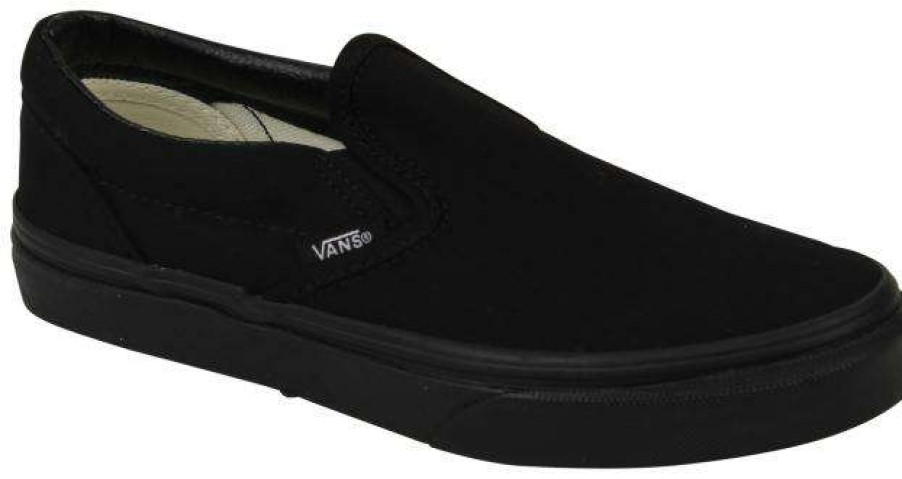 Footwear * | Flash Sale Vans Kid'S Classic Slip On Shoe Black / Black