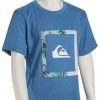 Apparel * | Promotion Quiksilver Boy'S Funky Fills T-Shirt Navy Blazer Heather