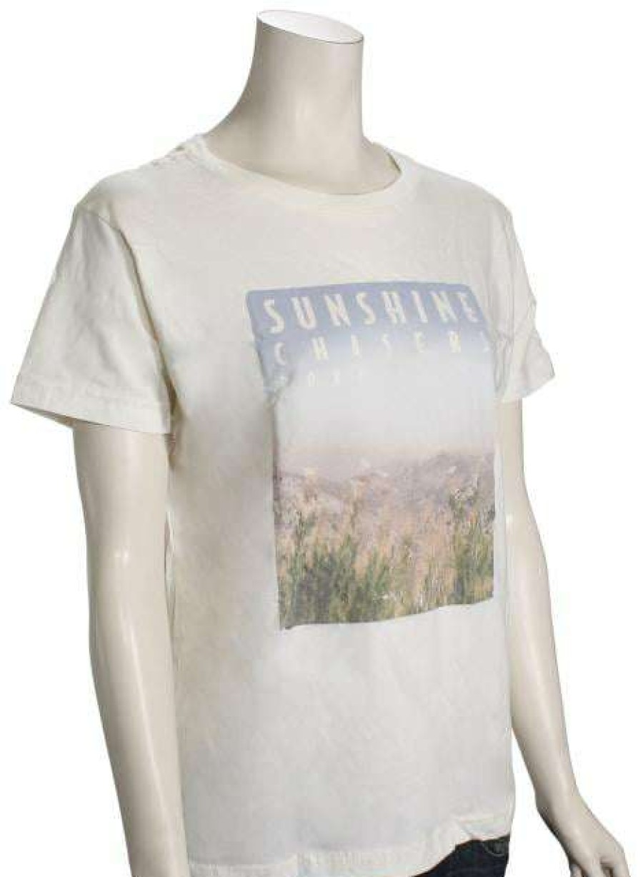 Apparel * | Classical Roxy Dreamy Morning Women'S T-Shirt Snow White