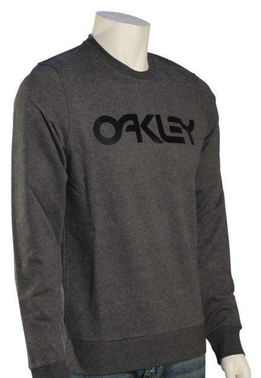 Apparel * | Store Oakley B1B Crew Sweater Blackout Light Heather