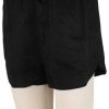 Apparel * | Sale Rvca New Yume Women'S Elastic Shorts Black