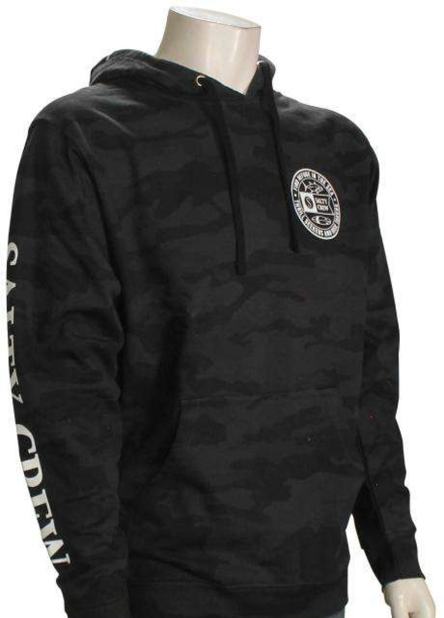 Apparel * | Wholesale Salty Crew Legends Fleece Pullover Hoody Black Camo