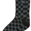 Accessories * | Wholesale Vans Checkerboard Crew Socks Black / Charcoal