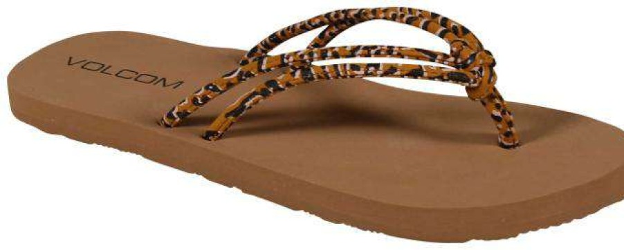 Footwear * | Latest Volcom Girl'S Forever And Ever Sandal Animal Print