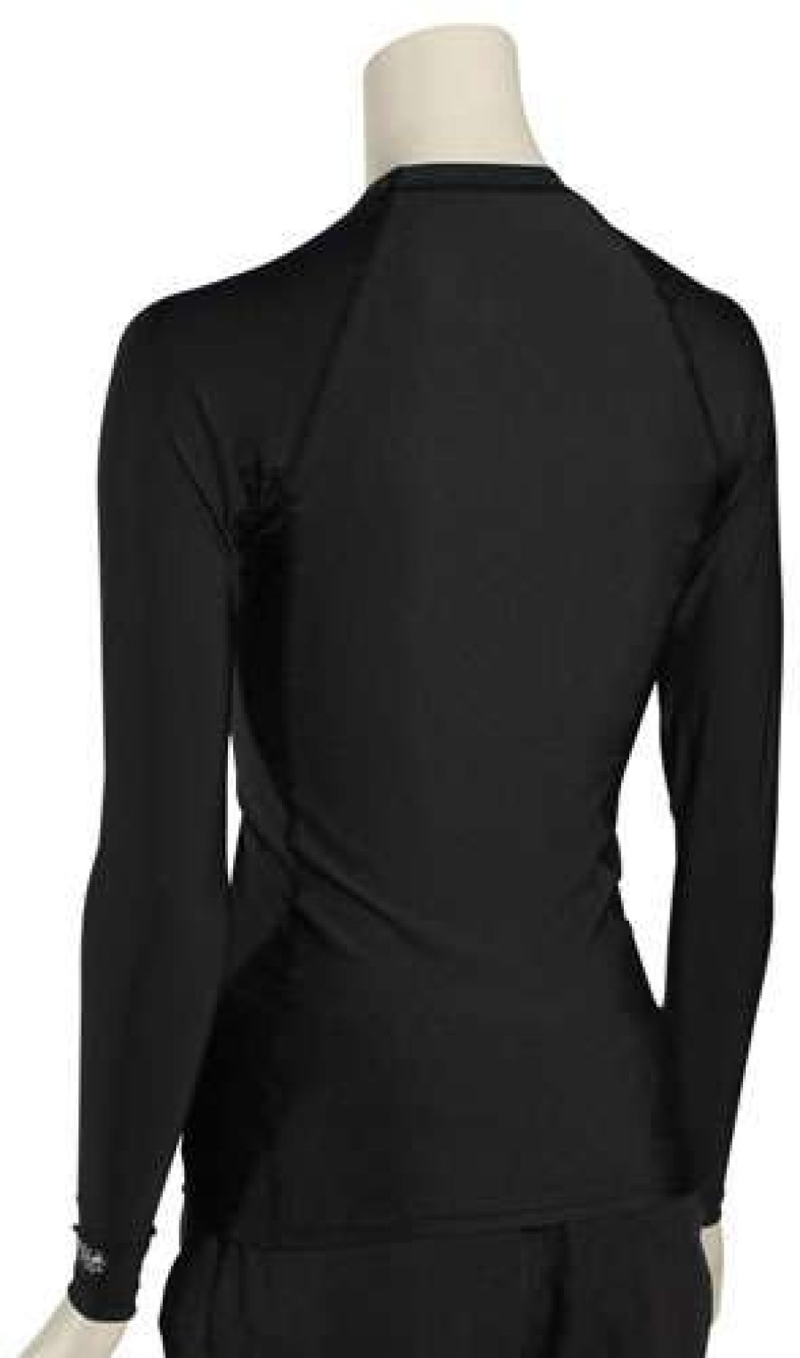 Apparel * | Crazy Deals O'Neill Women'S Basic Skins Ls Rash Guard Black