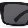 Accessories * | Excellent Von Zipper Fulton Sunglasses Black Satin / Grey