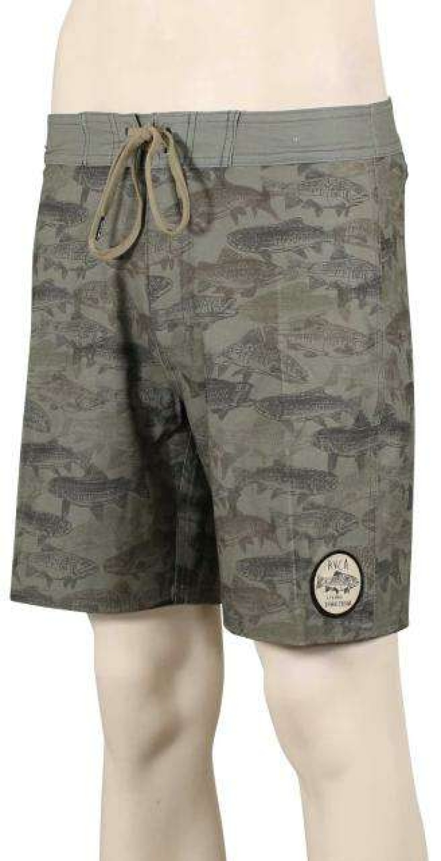 Apparel * | Limited Edition Rvca Ben Horton Fish Camo 18 Boardshorts Camo