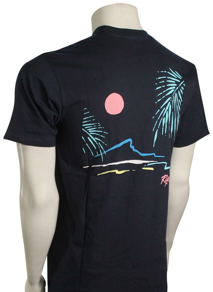 Apparel * | Excellent Rip Curl Palm Islands T-Shirt Navy