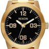 Accessories * | Cut Price Nixon Corporal Ss Watch All Gold / Black