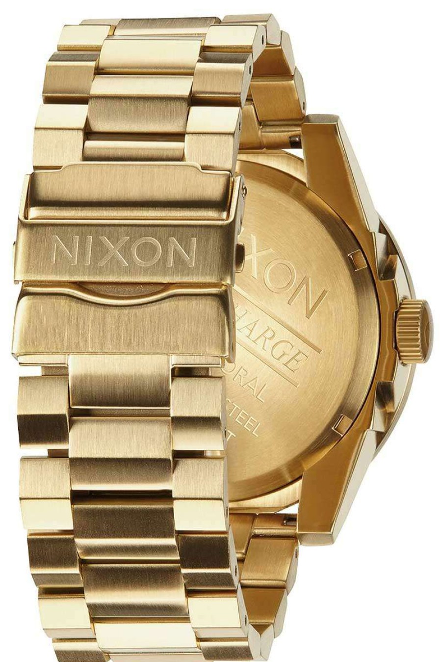 Accessories * | Cut Price Nixon Corporal Ss Watch All Gold / Black