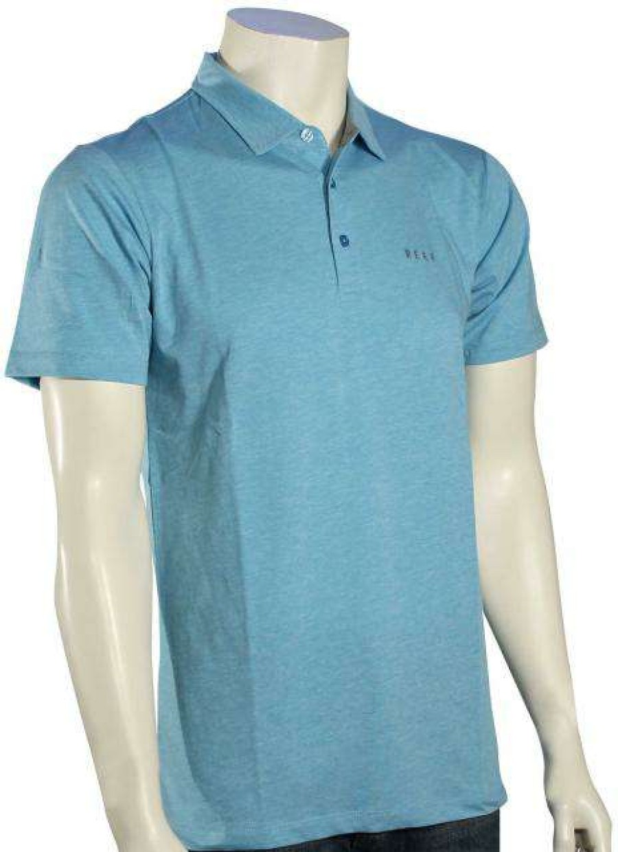 Apparel * | Outlet Sale Reef Bayover Polo Blue Heather