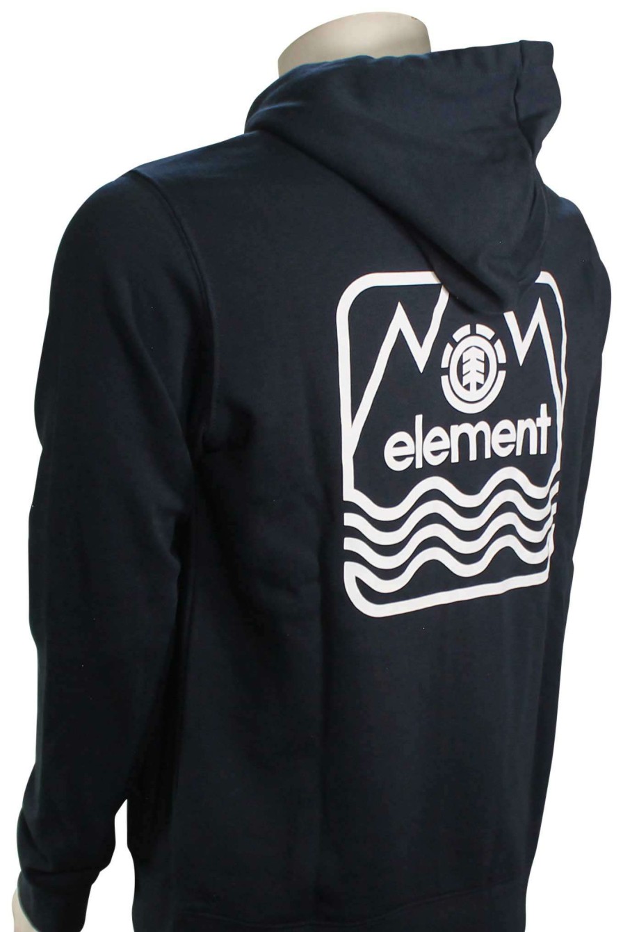 Apparel * | Wholesale Element Peaks Pullover Hoody Eclipse Navy