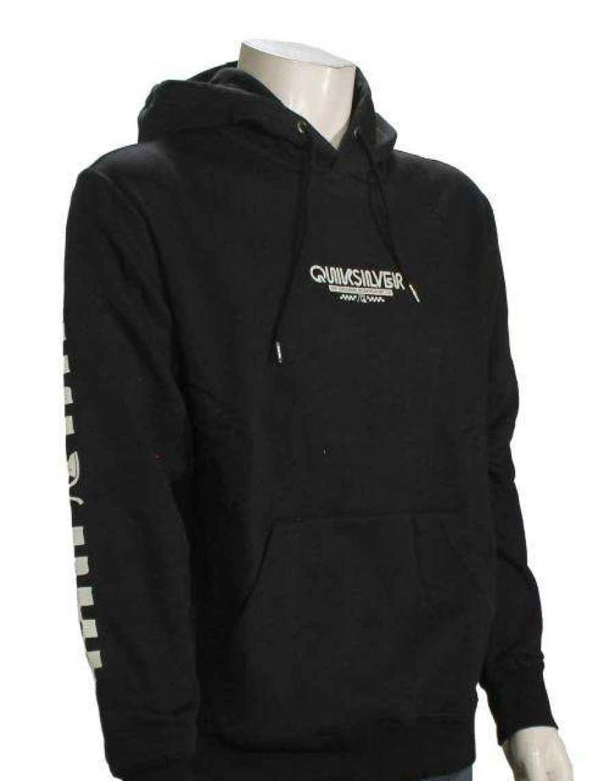 Apparel * | Classical Quiksilver Omni Check Pullover Hoody Black