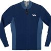 Apparel * | Excellent Rvca Balance Front Zip Wetsuit Jacket Navy