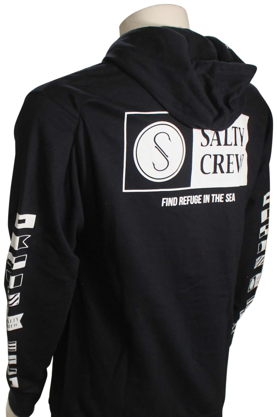 Apparel * | Sale Salty Crew Alpha Fleece Hoody Navy