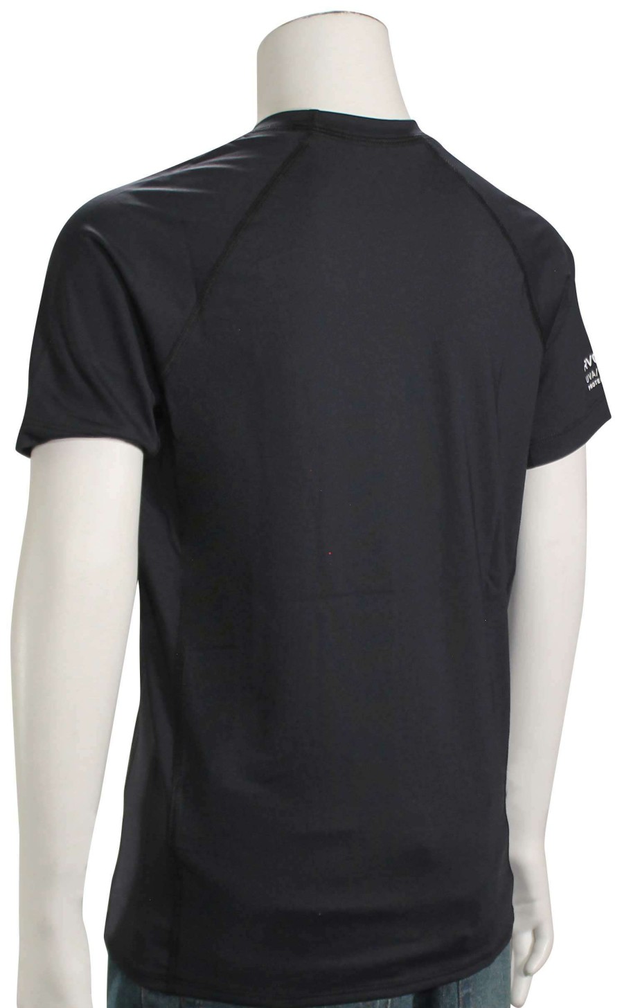 Apparel * | Limited Edition Rvca Boy'S Ss Rash Guard Black