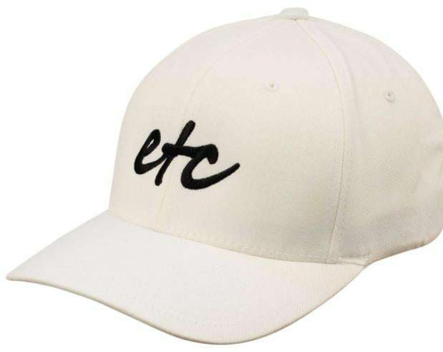 Apparel * | Fashionable Etc Logo Hat White / Black