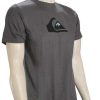 Apparel * | Fashionable Quiksilver Comp Logo T-Shirt Iron Gate