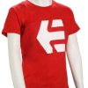 Apparel * | Limited Edition Etnies Kid'S Icon T-Shirt Red / White