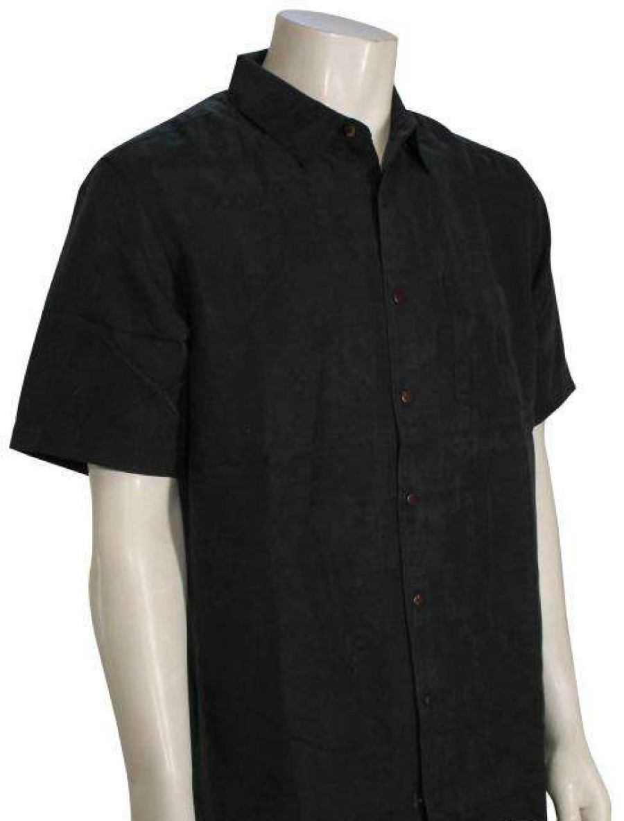 Apparel * | Wholesale Quiksilver Waterman Kelpies Bay Button Down Shirt Black