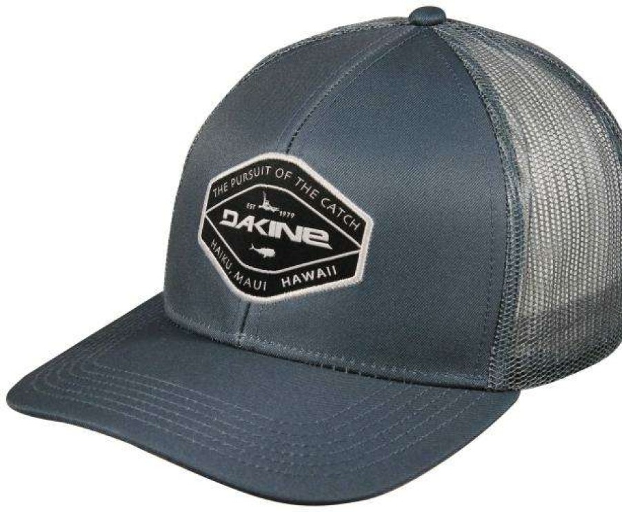 Apparel * | Promotion Dakine Crossing Curved Bill Trucker Hat Vintage Blue