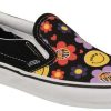 Footwear * | Fashionable Vans Kid'S Classic Slip On Shoe Radically Happy Black