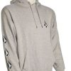 Apparel * | Sale Volcom Iconic Stone Pullover Hoody Heather Grey