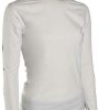 Apparel * | Crazy Deals Volcom Simply Solid Ls Women'S Rash Guard White