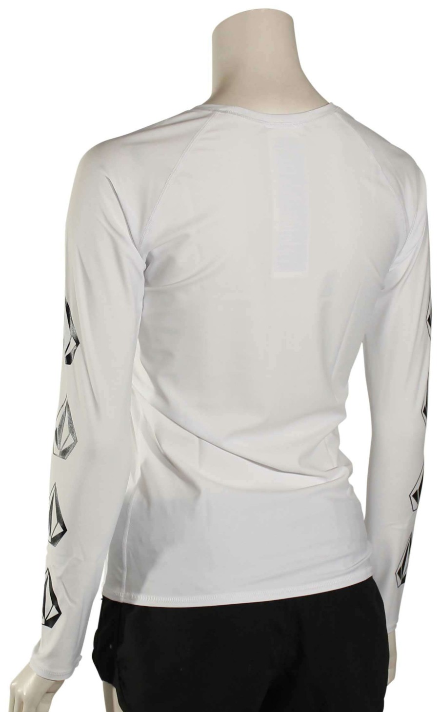 Apparel * | Crazy Deals Volcom Simply Solid Ls Women'S Rash Guard White