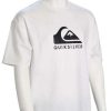 Apparel * | Outlet Sale Quiksilver Boy'S Solid Streak Ss Surf Shirt White