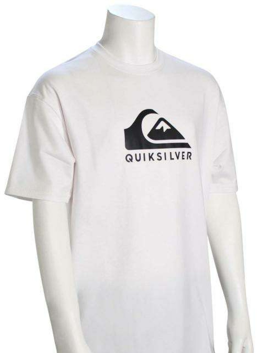 Apparel * | Outlet Sale Quiksilver Boy'S Solid Streak Ss Surf Shirt White