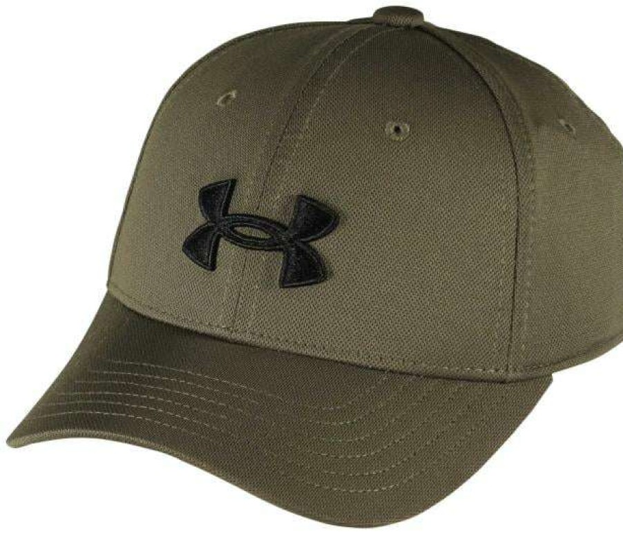 Apparel * | Latest Under Armour Boy'S Blitzing Hat Marine Od Green / Black