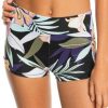 Apparel * | Crazy Deals Roxy Active Biker Short Bikini Bottom True Black Fasso