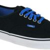 Footwear * | Flash Sale Vans Authentic Shoe Black / Bright Cobalt