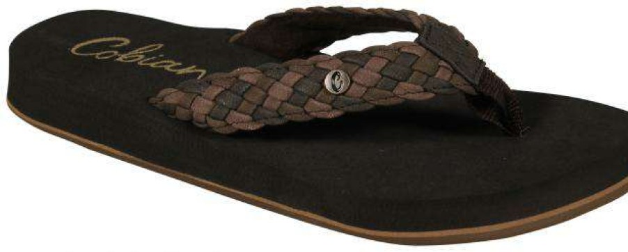 Footwear * | Crazy Deals Cobian Braided Bounce Sandal Chocolate